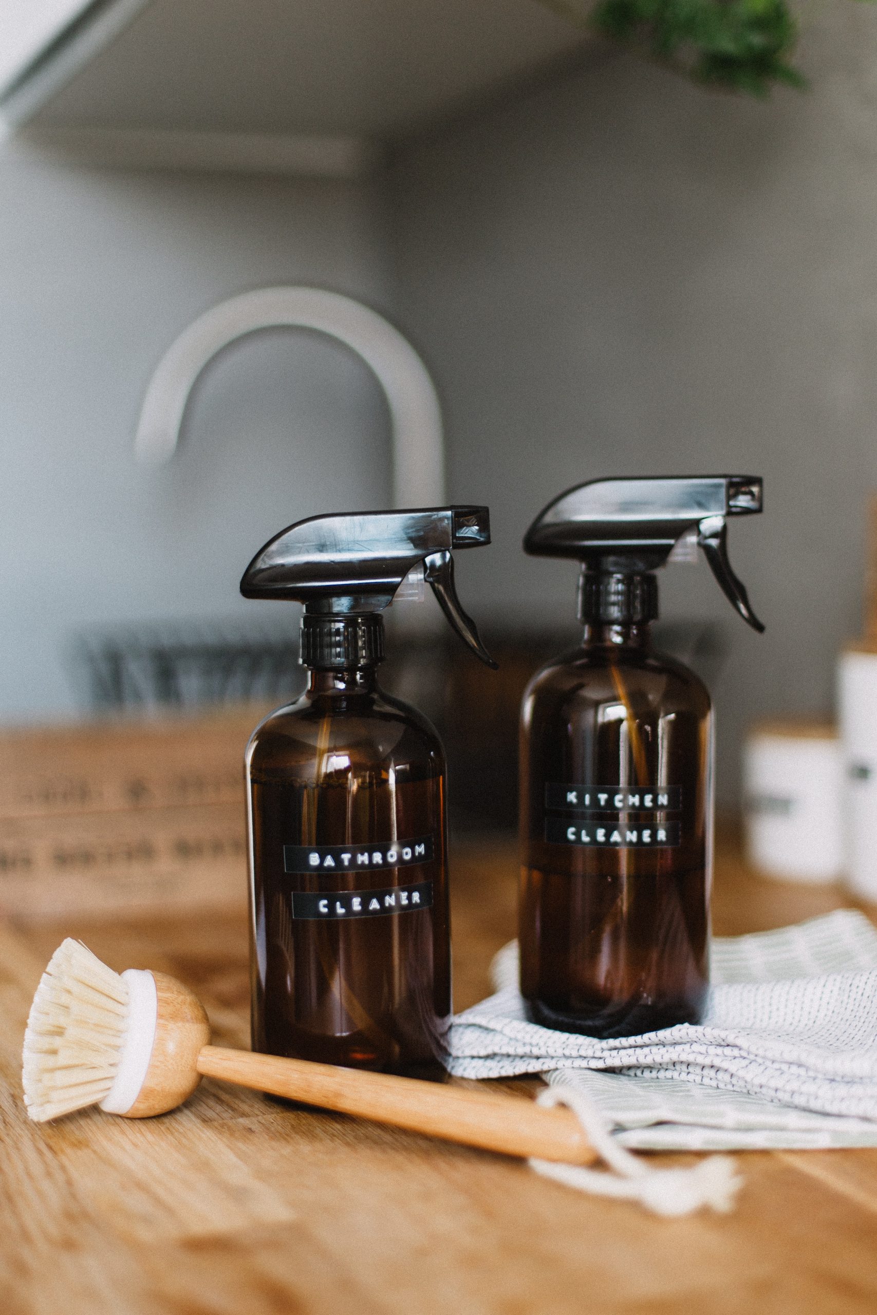 Household Cleaner Spray bottles for cleaning, Modern farmhouse kitchen –  The Artsy Spot